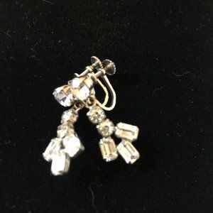 Vintage Rhinestone Earrings - Bling!